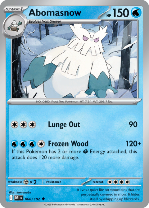 Abomasnow - DRI #60 - Reverse Holo
