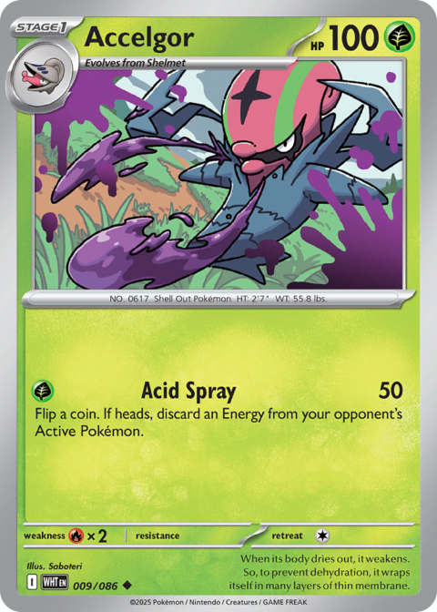 Accelgor - WHT #9 - Reverse Holo