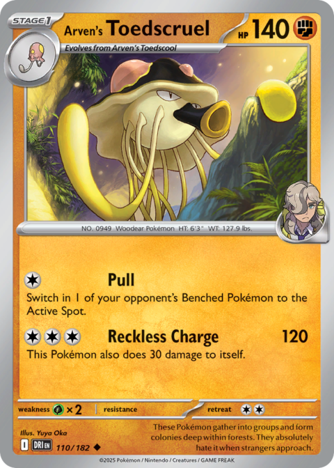 Arven's Toedscruel - DRI #110 - Reverse Holo
