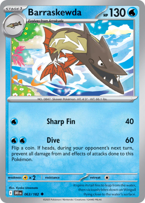 Barraskewda - DRI #63 - Reverse Holo
