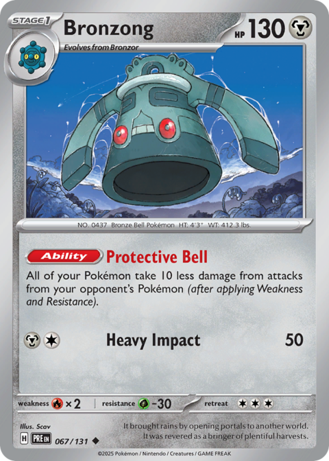 Bronzong - PRE #67 - Reverse Holo