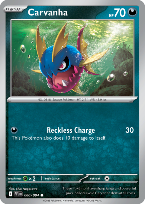 Carvanha - PFL #60 - Reverse Holo