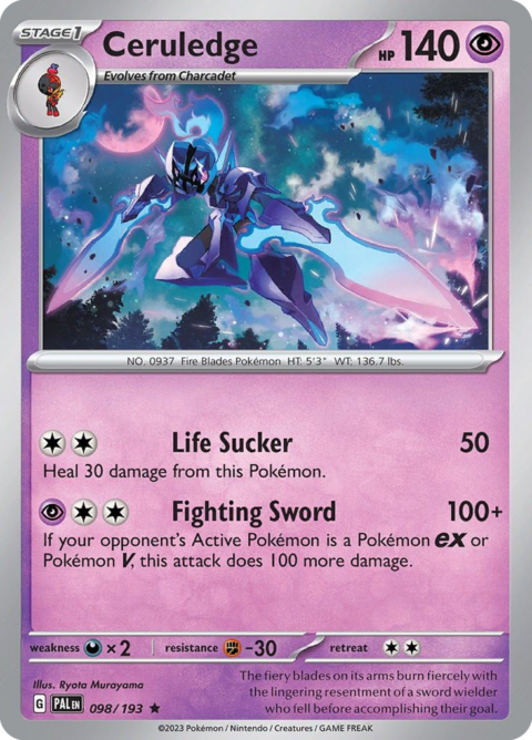 Ceruledge - PAL #98 - Holo