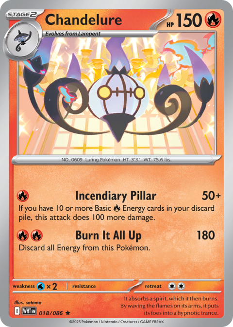 Chandelure - WHT #18 - Holo