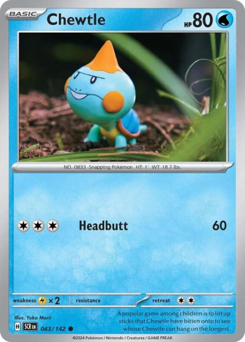 Chewtle - SCR #43 - Reverse Holo