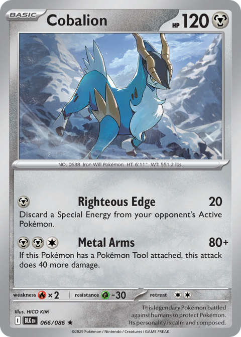 Cobalion - BLK #66 - Normal