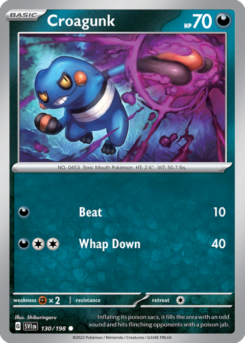 Croagunk - SVI #130 - Reverse Holo