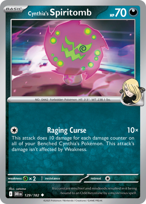 Cynthia's Spiritomb - DRI #129 - Reverse Holo