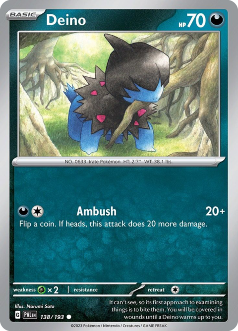 Deino - PAL #138 - Reverse Holo