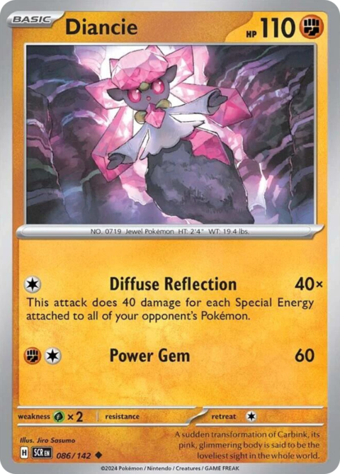 Diancie - SCR #86 - Reverse Holo