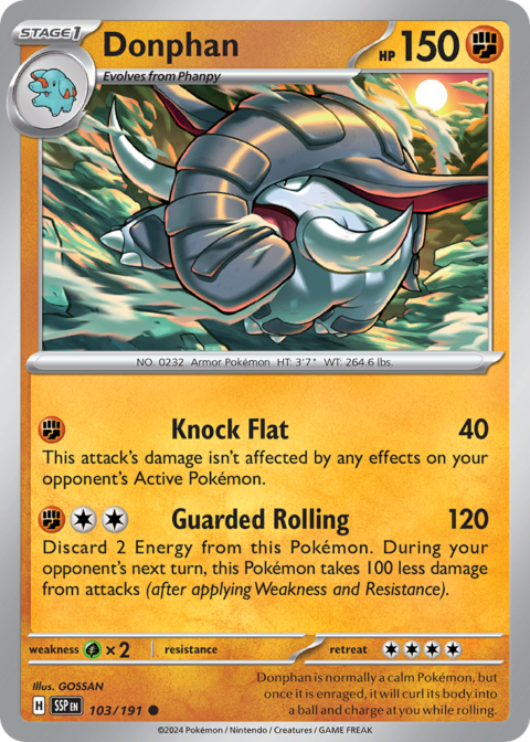 Donphan - SSP #103 - Reverse Holo