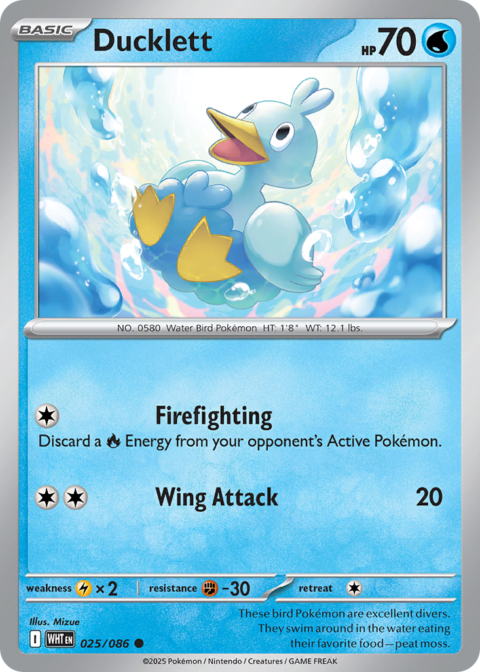 Ducklett - WHT #25 - Reverse Holo