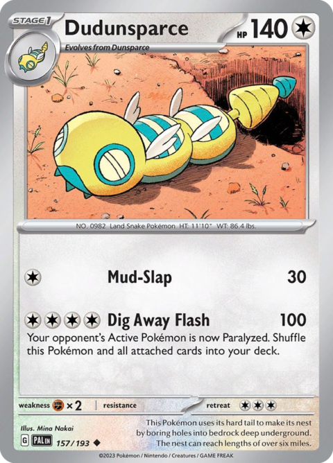 Dudunsparce - PAL #157 - Normal