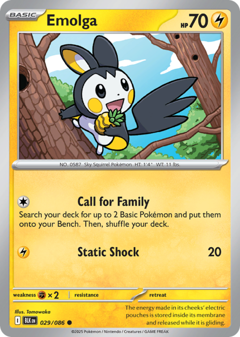 Emolga - BLK #29 - Normal