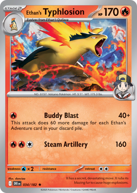 Ethan's Typhlosion - DRI #34 - Holo