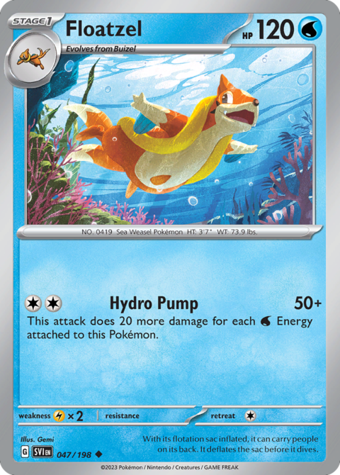 Floatzel - SVI #47 - Holo