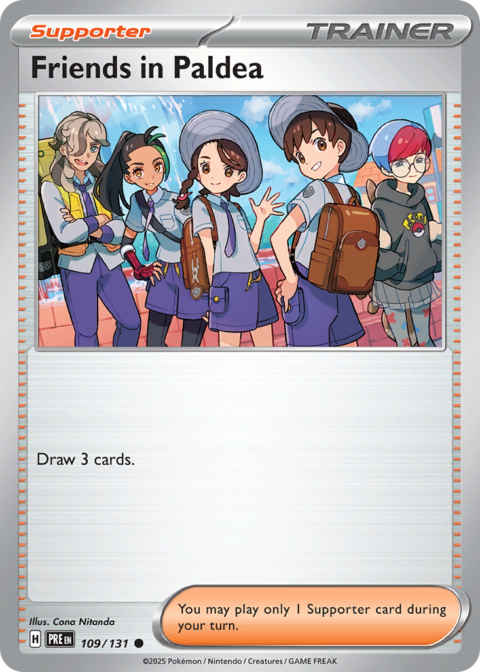 Friends in Paldea - PRE #109 - Reverse Holo