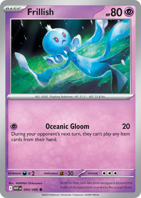 Frillish - WHT #44 - Reverse Holo