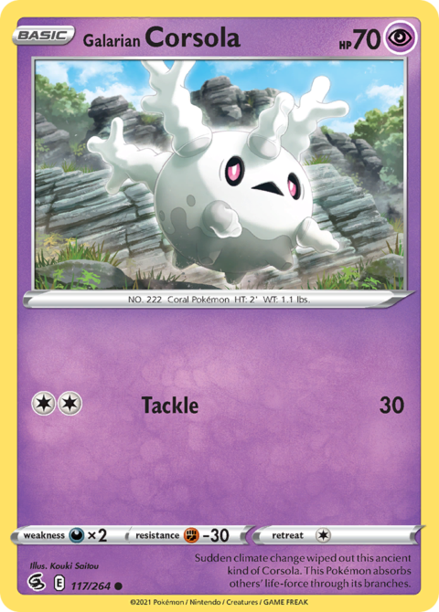 Galarian Corsola - FST #117 - Normal