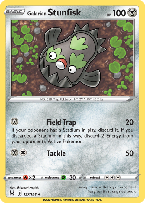 Galarian Stunfisk - LOR #127 - Normal