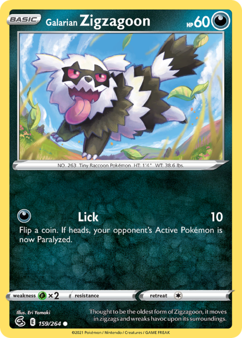 Galarian Zigzagoon - FST #159 - Normal
