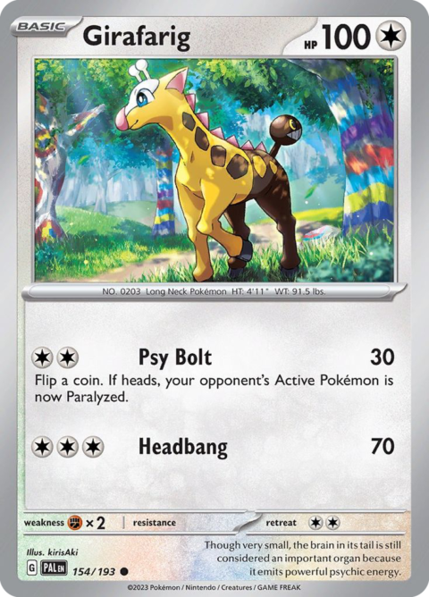 Girafarig - PAL #154 - Normal