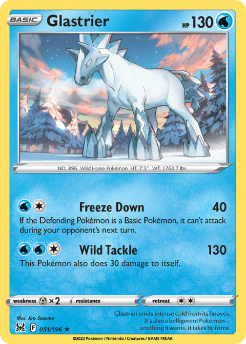 Glastrier - LOR #51 - Reverse Holo