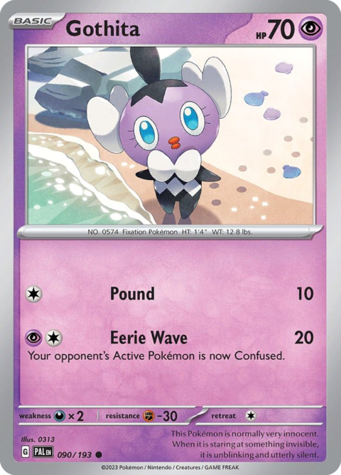 Gothita - PAL #90 - Reverse Holo