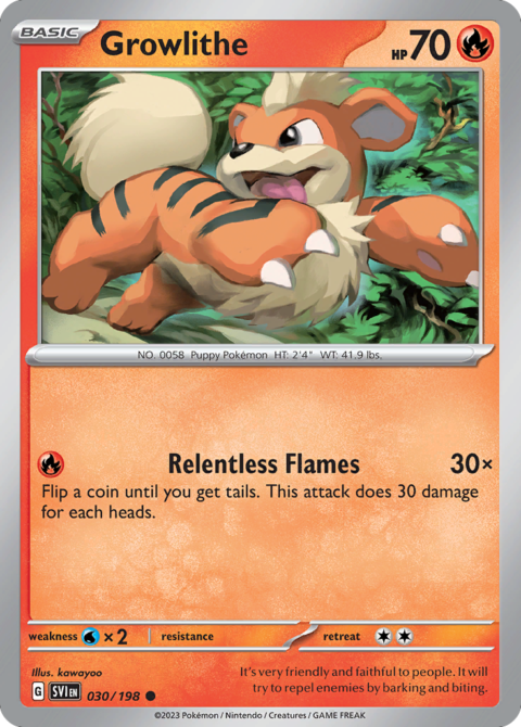 Growlithe - SVI #30 - Holo