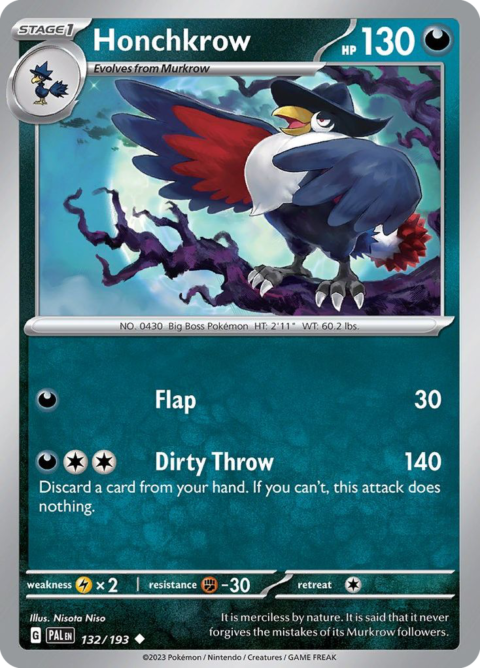 Honchkrow - PAL #132 - Normal