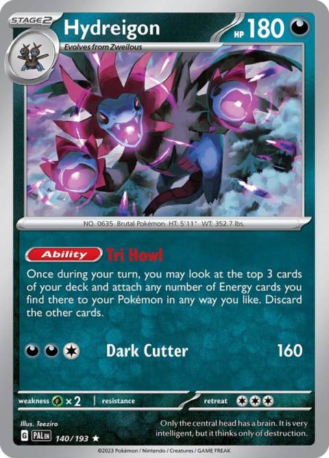 Hydreigon - PAL #140 - Holo