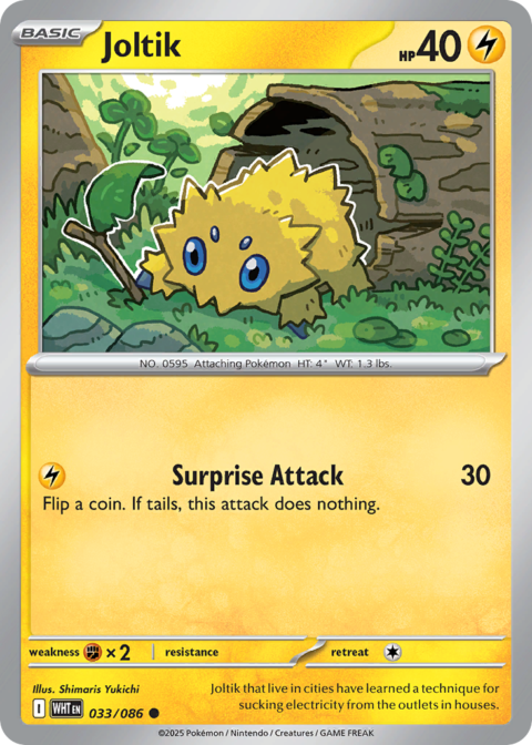 Joltik - WHT #33 - Reverse Holo