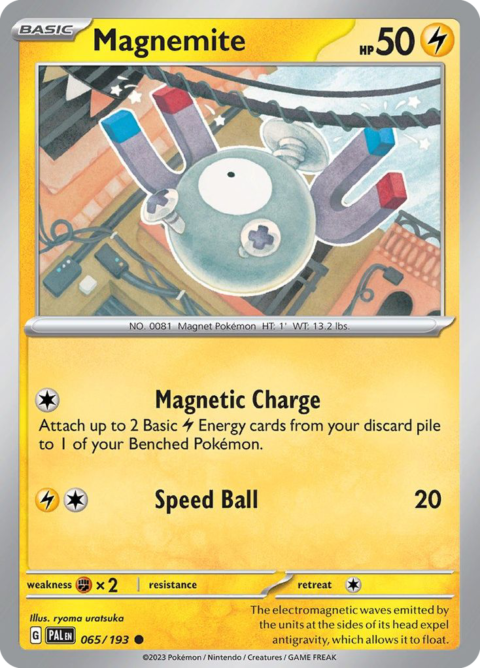 Magnemite - PAL #65 - Reverse Holo