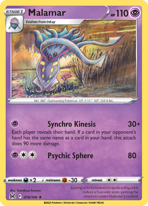 Malamar - LOR #78 - Reverse Holo