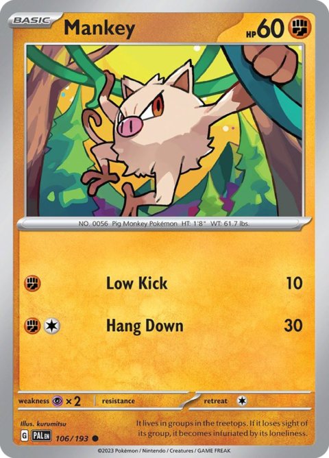 Mankey - PAL #106 - Normal