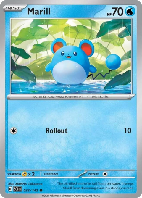 Marill - SCR #33 - Reverse Holo
