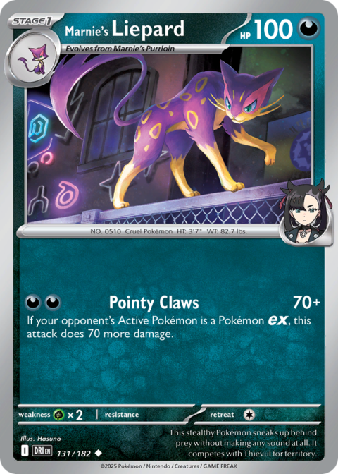 Marnie's Liepard - DRI #131 - Reverse Holo