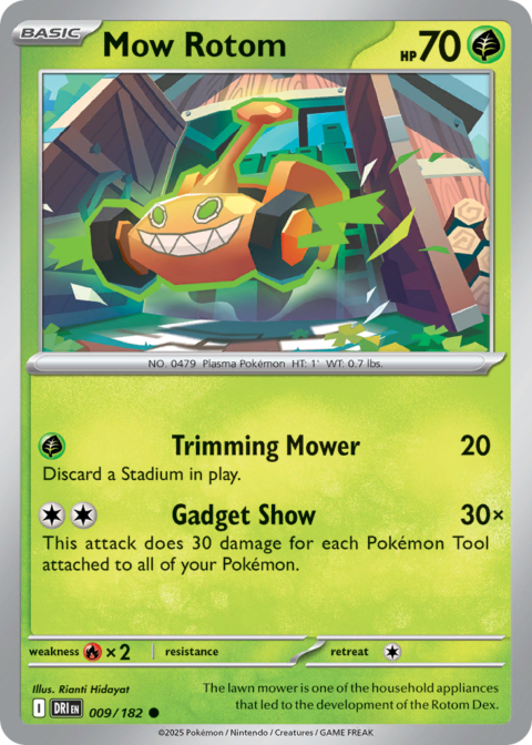 Mow Rotom - DRI #9 - Reverse Holo