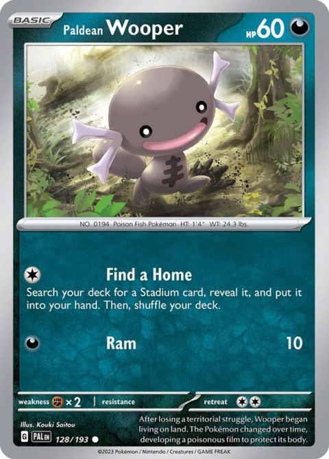 Paldean Wooper - PAL #128 - Normal
