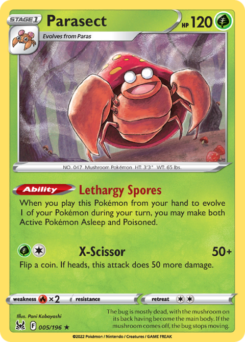 Parasect - LOR #5 - Normal
