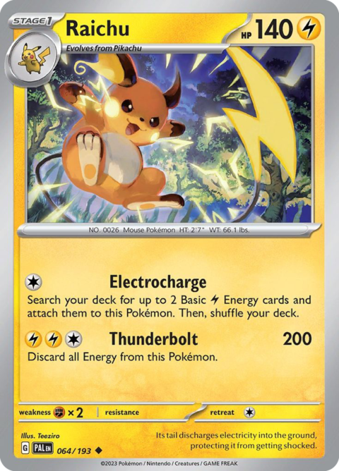 Raichu - PAL #64 - Normal