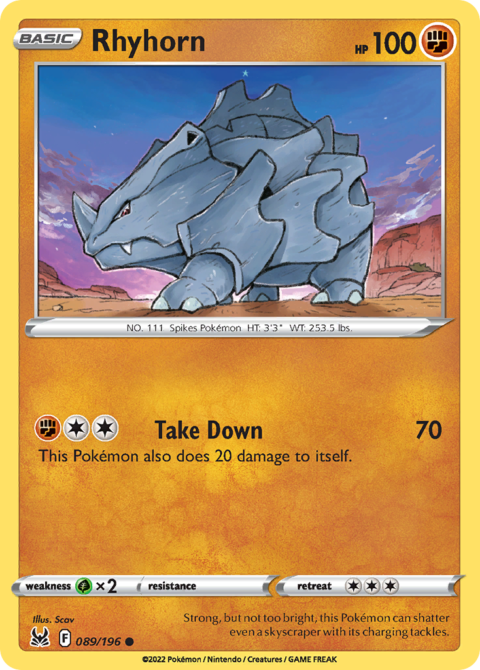 Rhyhorn - LOR #89 - Normal