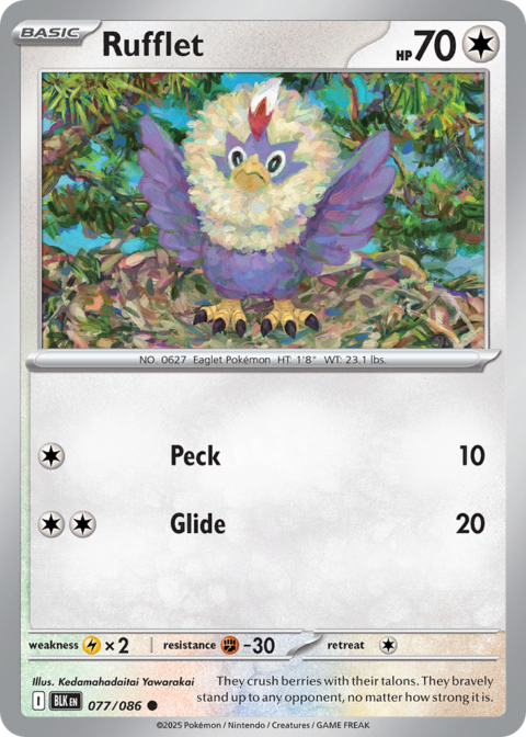 Rufflet - BLK #77 - Holo