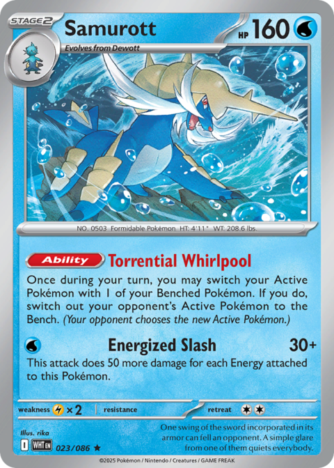 Samurott - WHT #23 - Reverse Holo