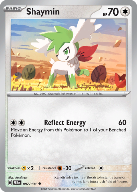 Shaymin - PRE #87 - Reverse Holo