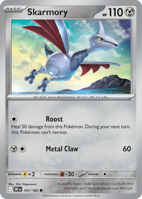 Skarmory - DRI #141 - Reverse Holo