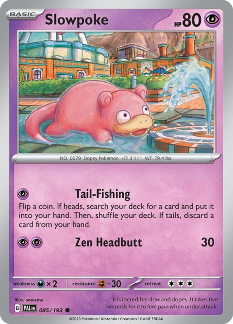 Slowpoke - PAL #85 - Reverse Holo