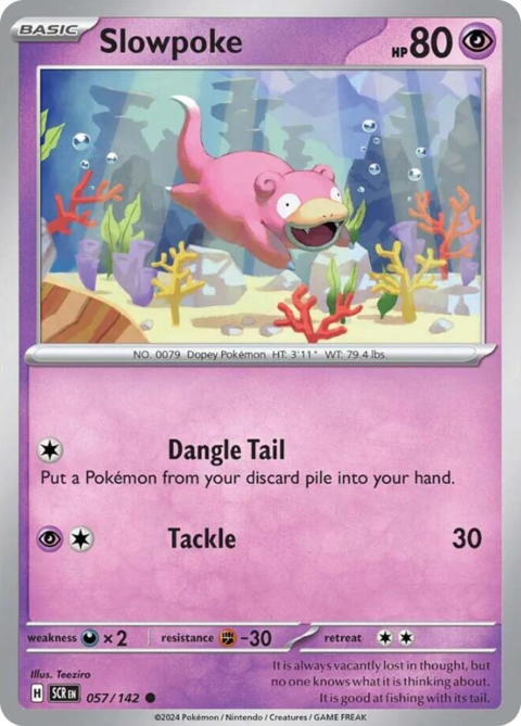 Slowpoke - SCR #57 - Reverse Holo