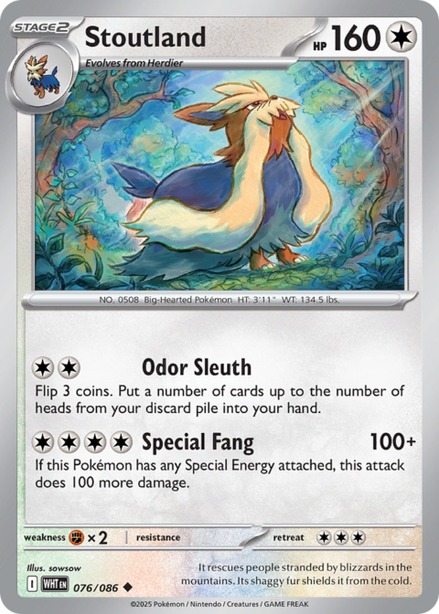 Stoutland - WHT #76 - Reverse Holo