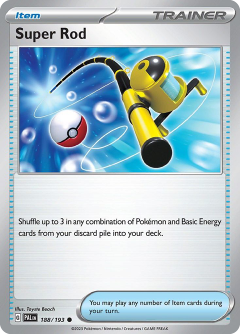 Super Rod - PAL #188 - Reverse Holo